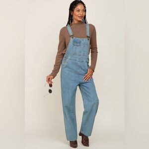 Elloh Boutique Cotton Denim Gorpcore Streetwear Minimalist 90s Casual Overalls